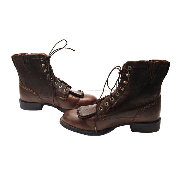 Ariat Boots Heritage Lacer II Women’s 7.5 B Brown Western Tassel 33505 - Picture 5 of 13